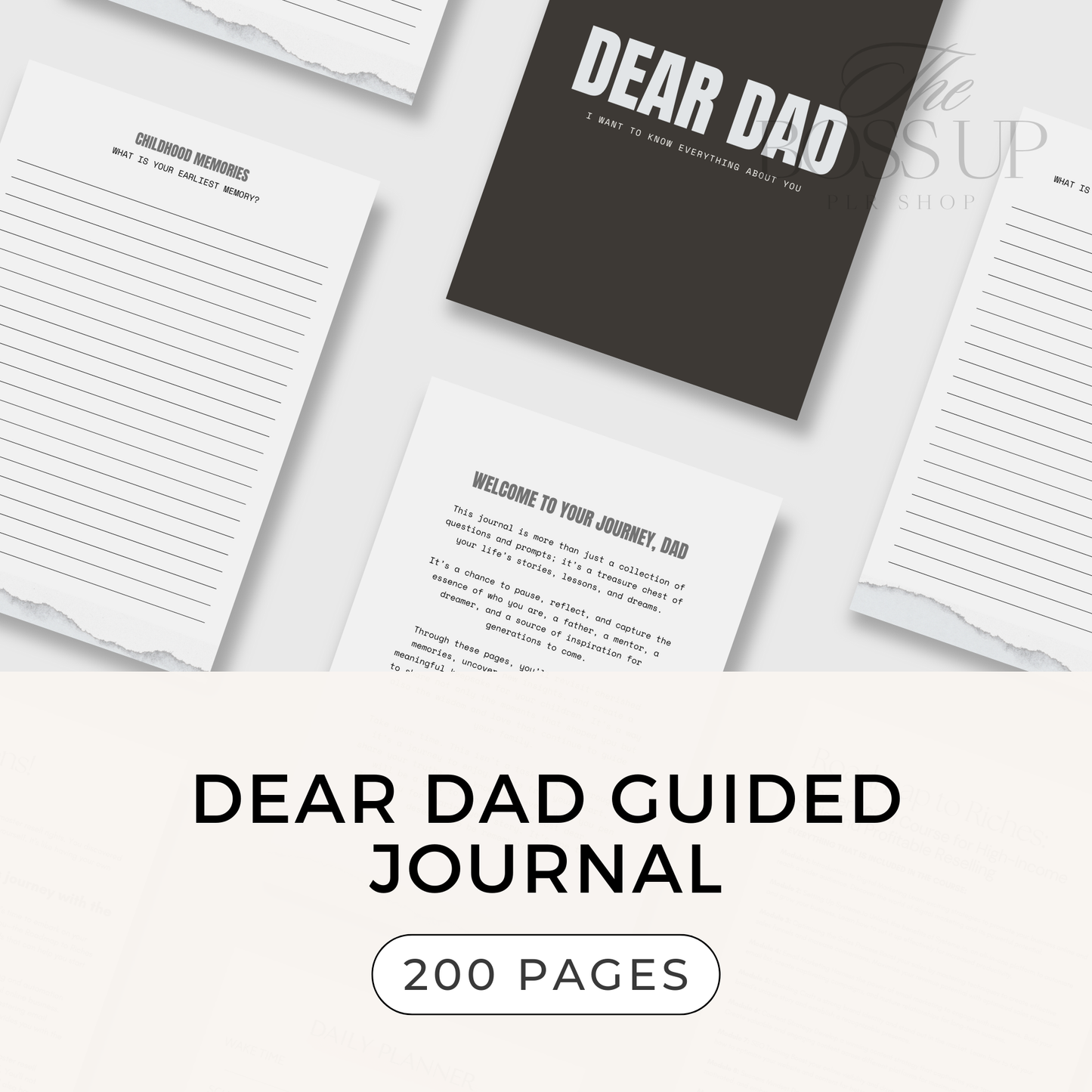 Dear Dad Guided Journal (PLR)