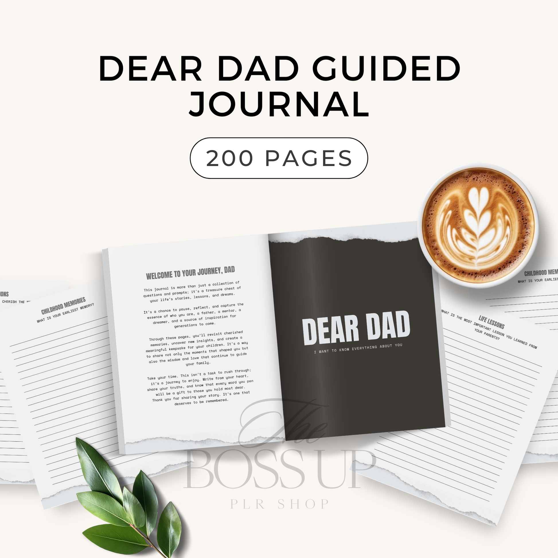 Your Dad's Story: A Digital Journal with 200 Thoughtful Prompts - Perfect Father's Day Gift - Instant Download