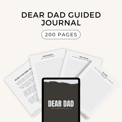 Dear Dad Guided Journal (PLR)