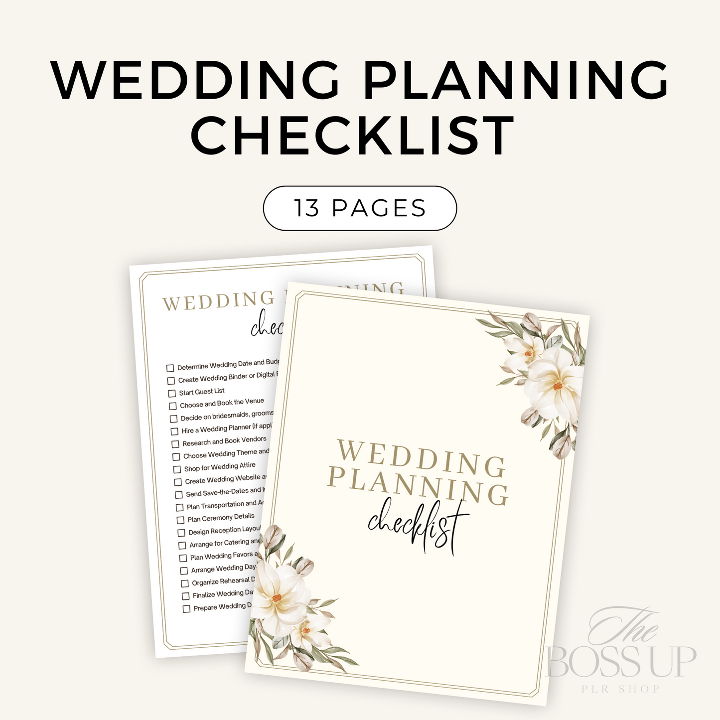 Wedding Planning Checklist (PLR)