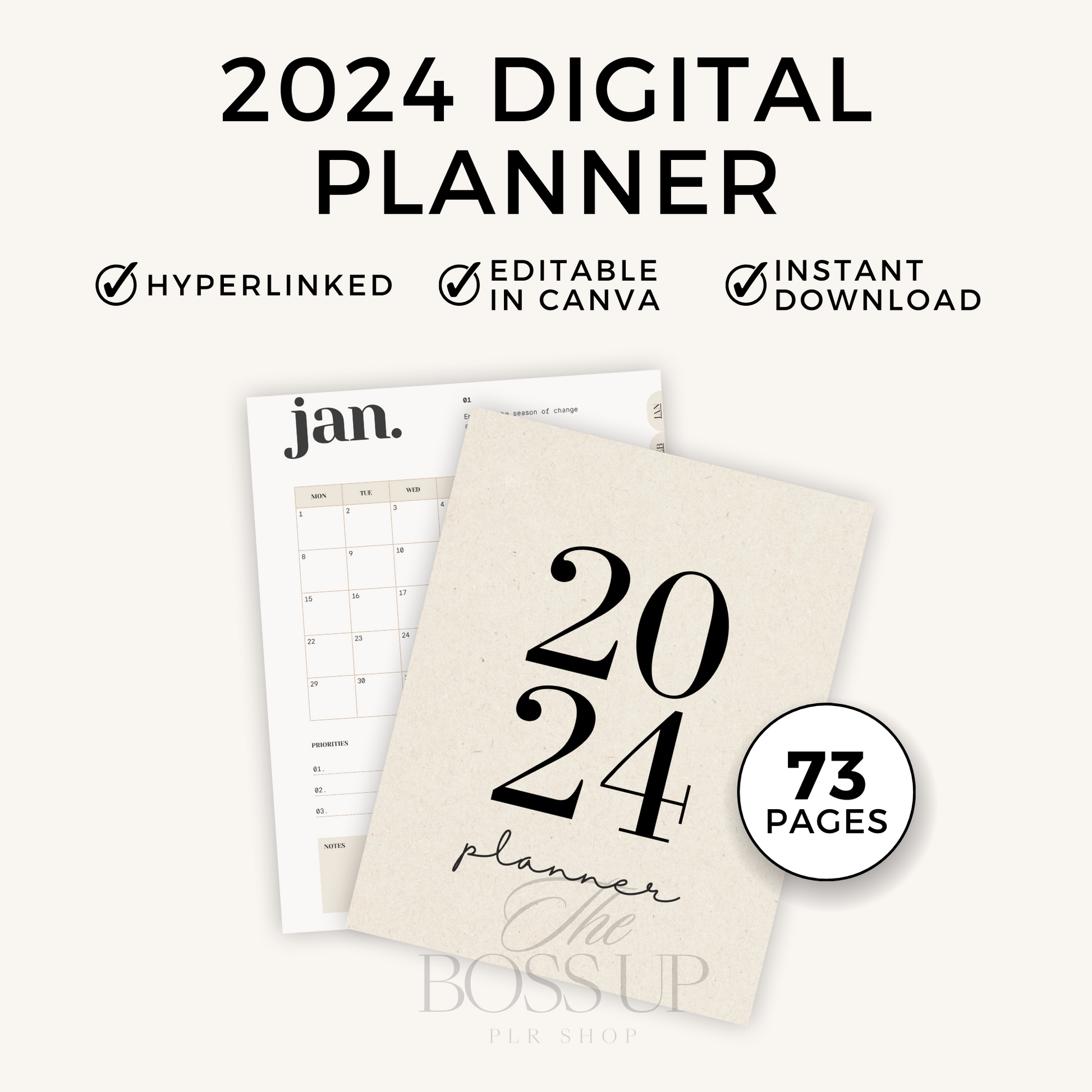 2024 Digital Planner (PLR)