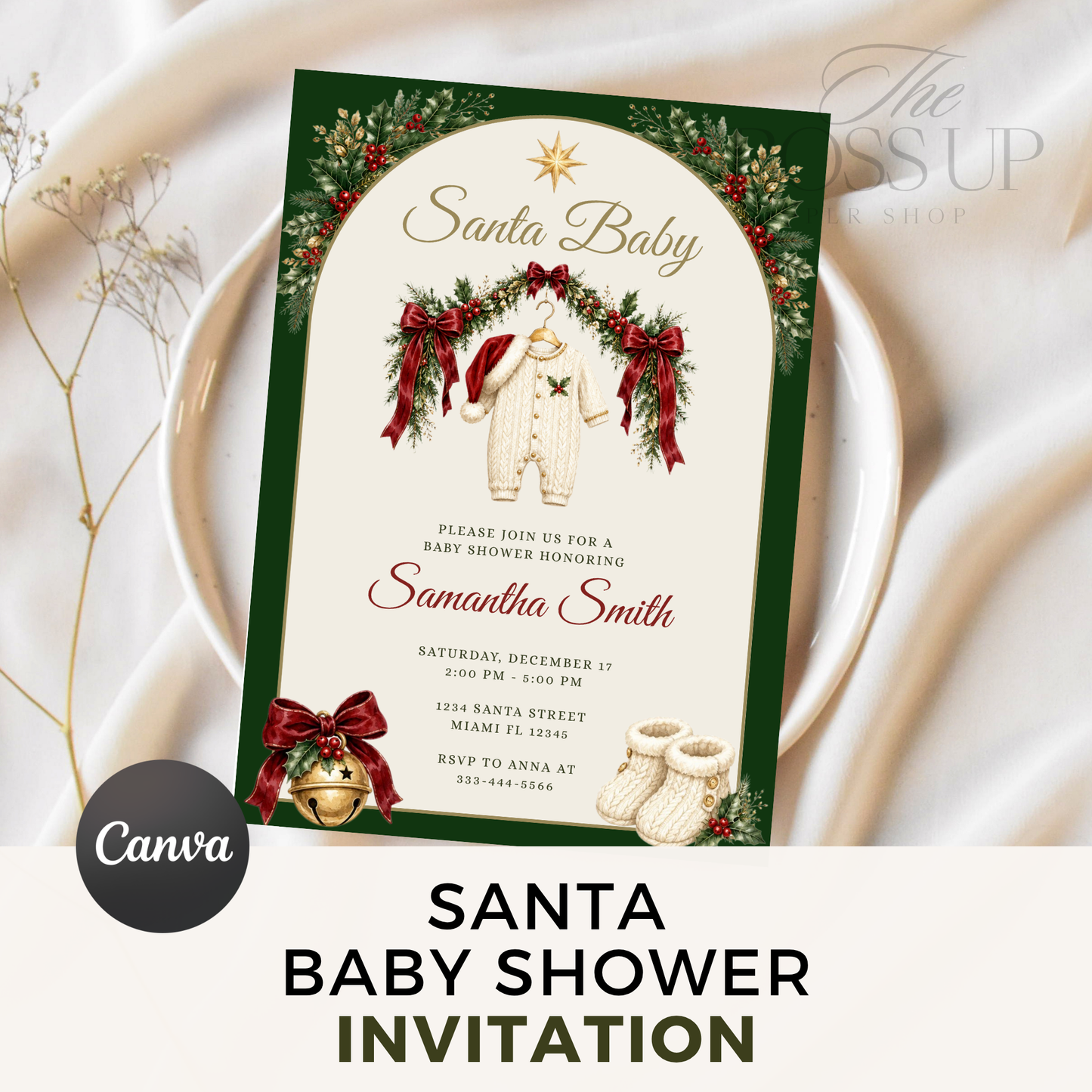 Santa Baby Shower Invitation PLR
