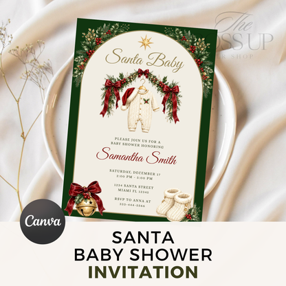 Santa Baby Shower Invitation PLR