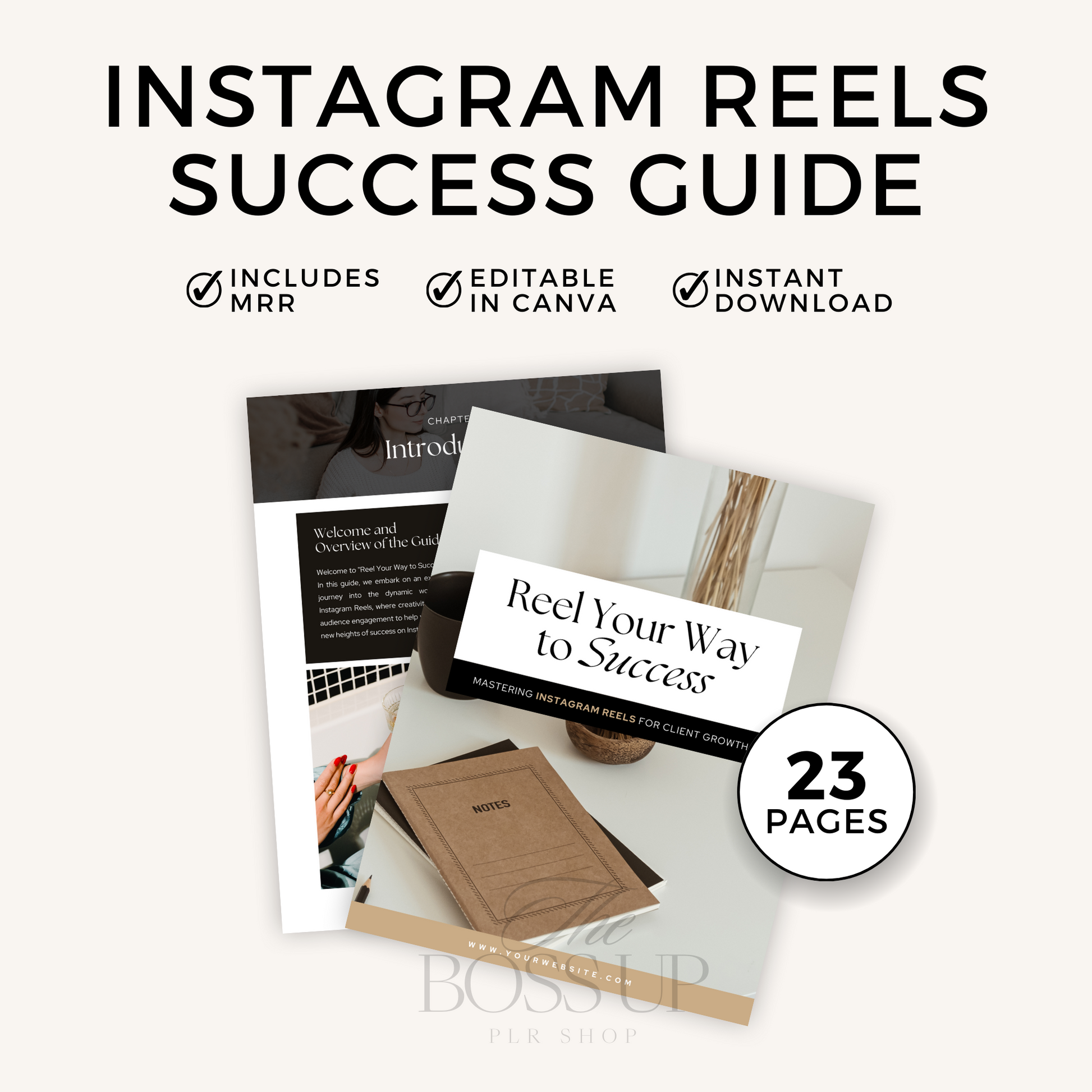 Instagram Reels for Growth Guide (MRR) – The BossUp PLR Shop
