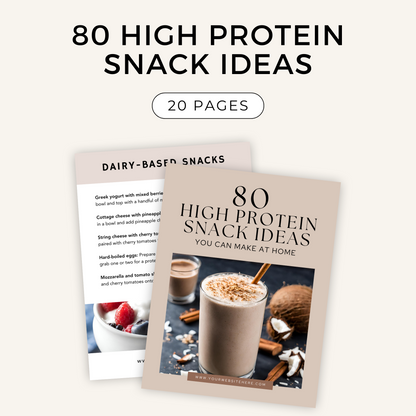 80 High Protein Snack Ideas (PLR)