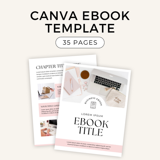 Canva Ebook Template - 35 Pages (PLR)