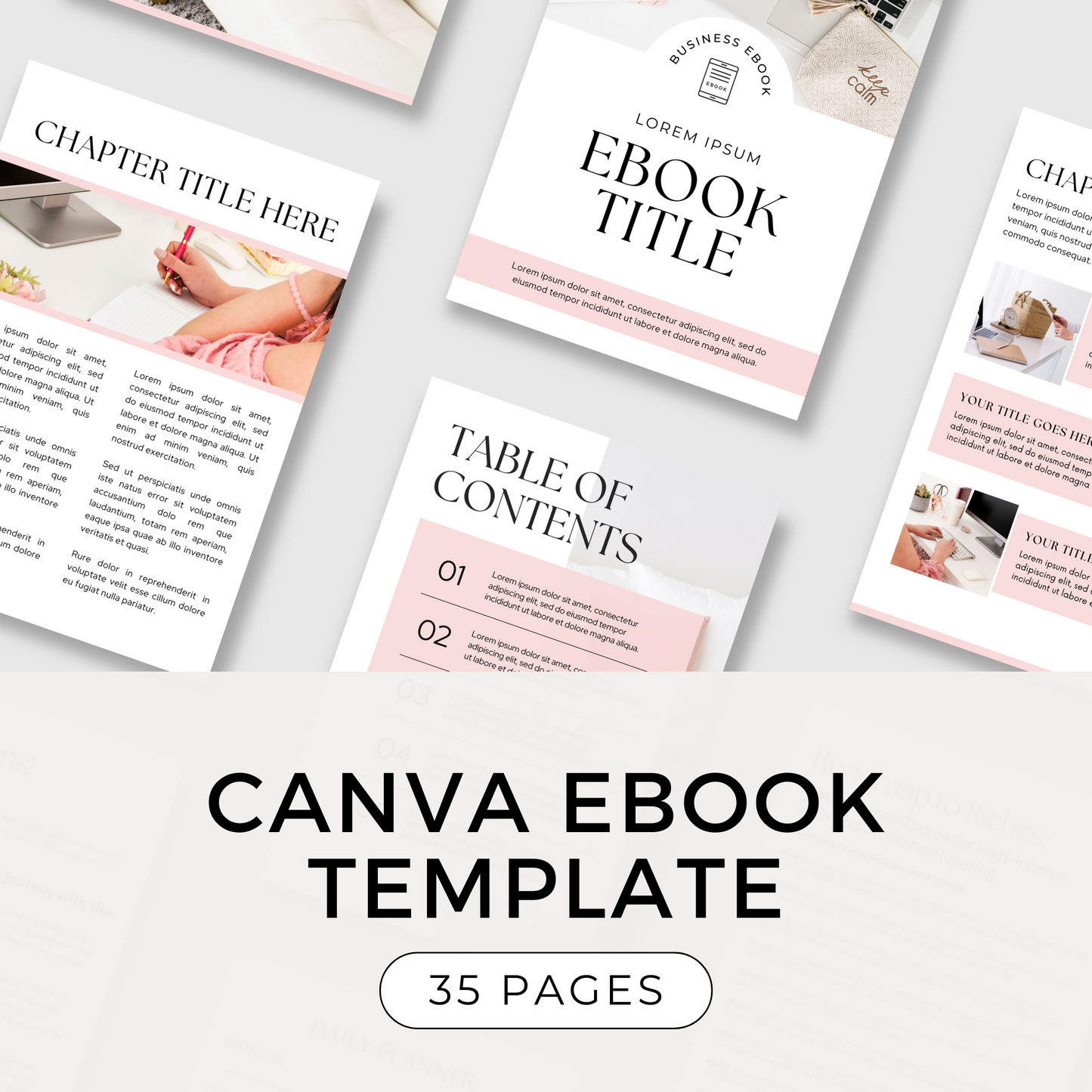 Canva Ebook Template - 35 Pages (PLR)