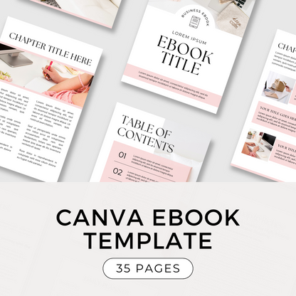 Canva Ebook Template - 35 Pages (PLR)