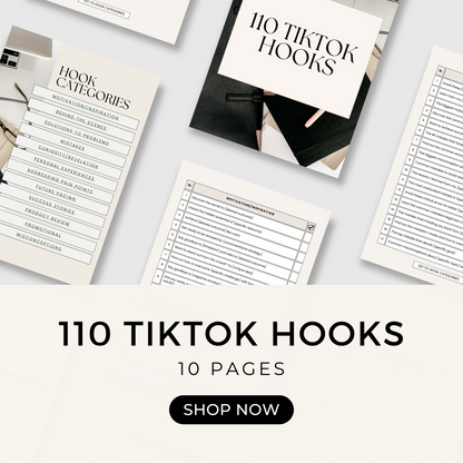 110 TikTok Hooks (PLR)