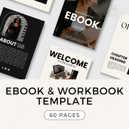 Canva Ebook & Workbook Template - 60 Pages (MRR)