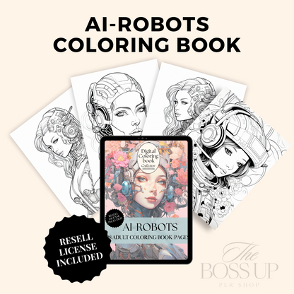 8 Digital Coloring Books Collection (MRR)