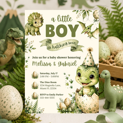 Hatching Soon Baby Shower Invitation PLR