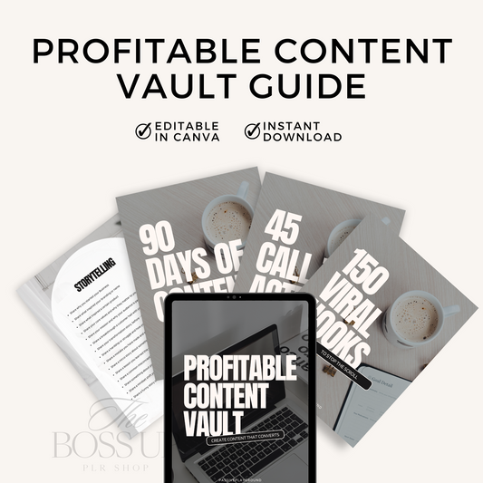 Profitable Content Vault Ebook (MRR)