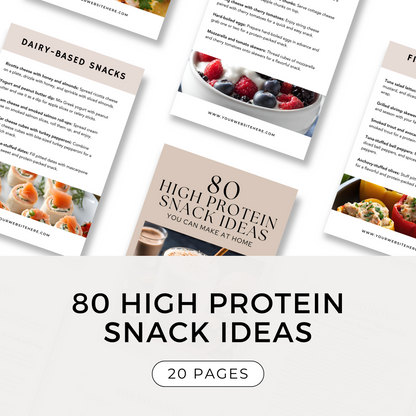 80 High Protein Snack Ideas (PLR)