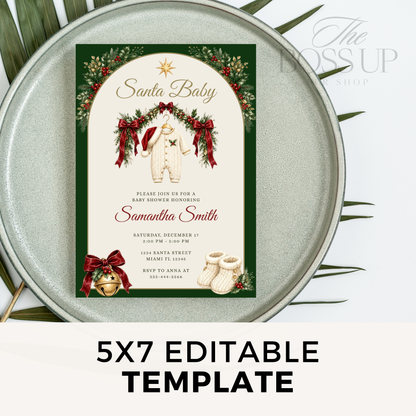 Santa Baby Shower Invitation PLR