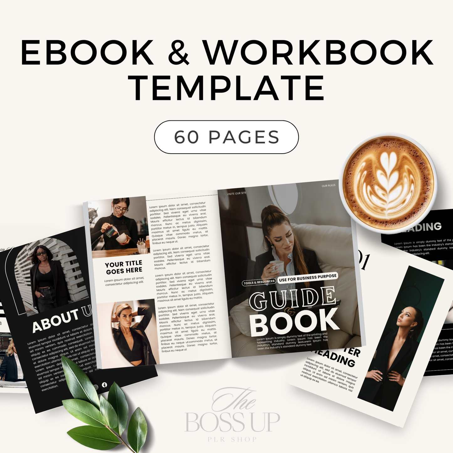 Canva Ebook & Workbook Template - 60 Pages (MRR)