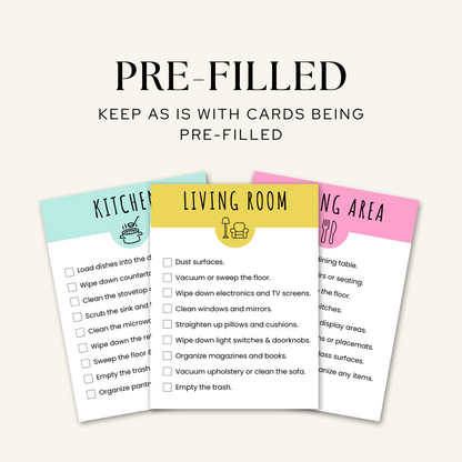 Kid's Cleaning Cards (PLR)