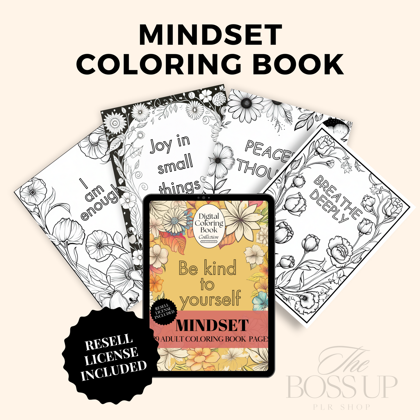 8 Digital Coloring Books Collection (MRR)