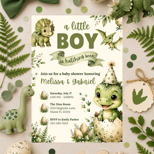 Hatching Soon Baby Shower Invitation PLR