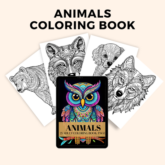 Animals Coloring Book (PLR)