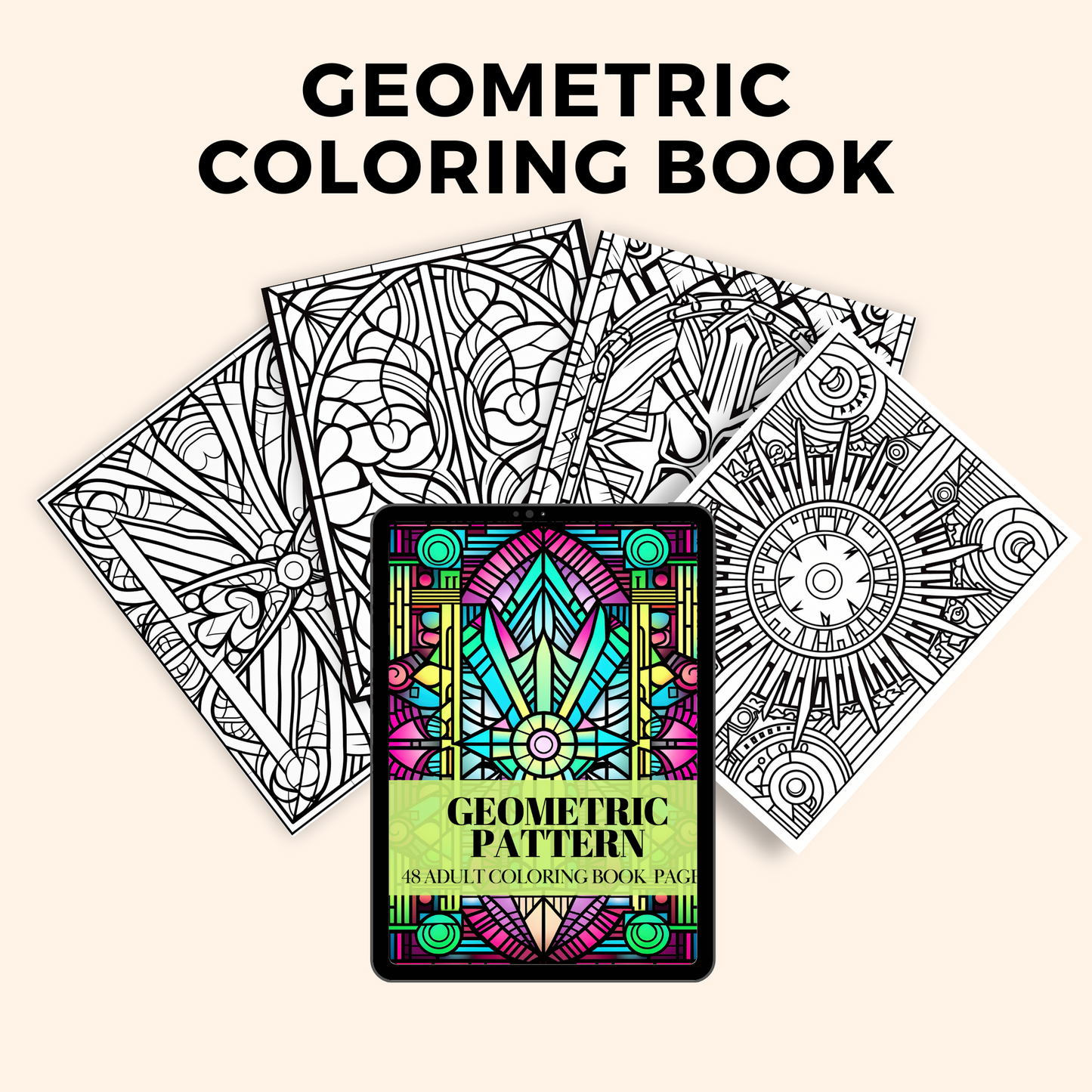 Geometric Coloring Book (PLR)