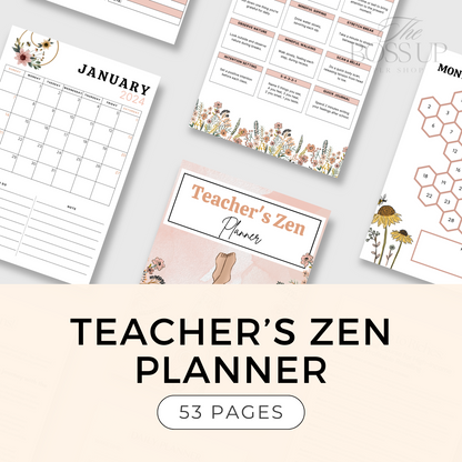 Teacher's Zen Planner (PLR)