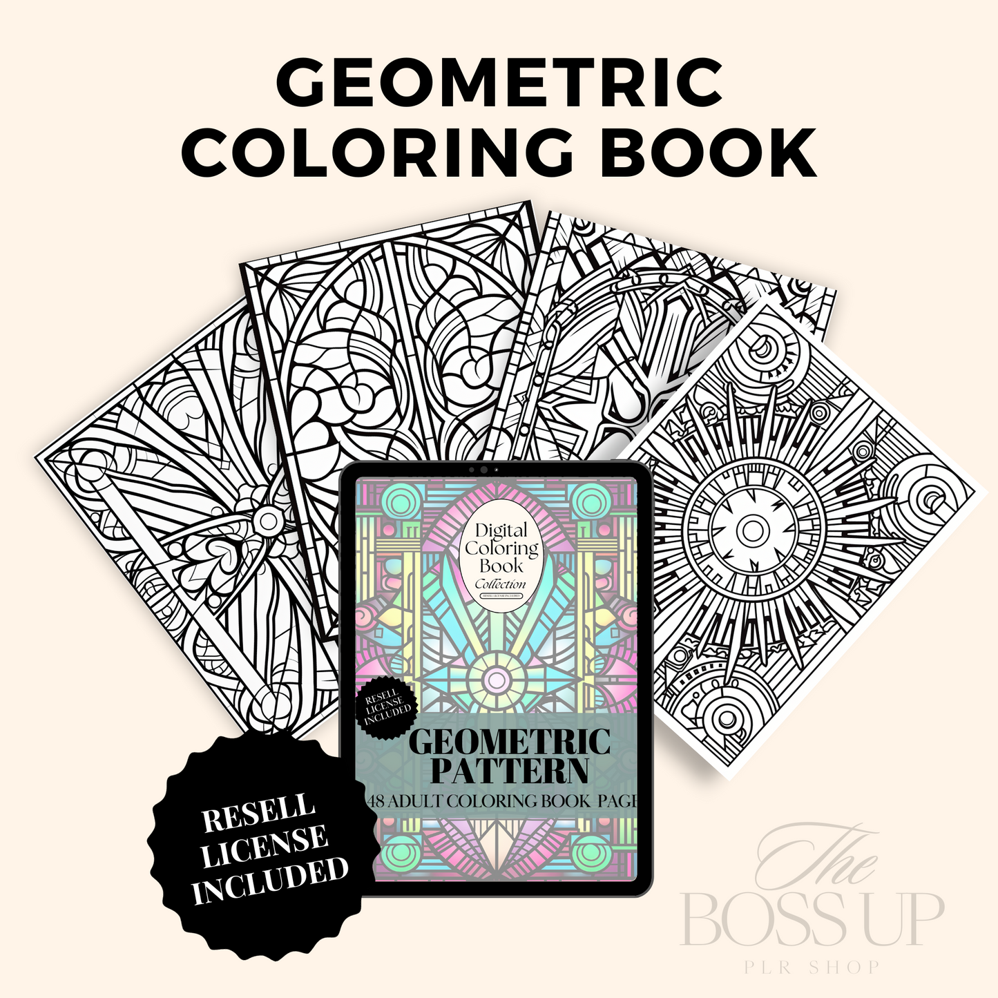 8 Digital Coloring Books Collection (MRR)