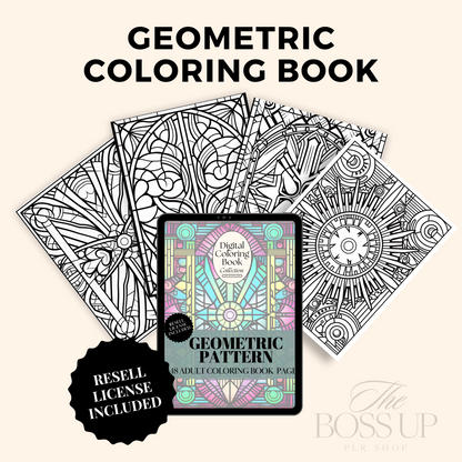 8 Digital Coloring Books Collection (MRR)