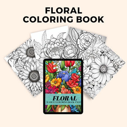 Floral Coloring Book (PLR)