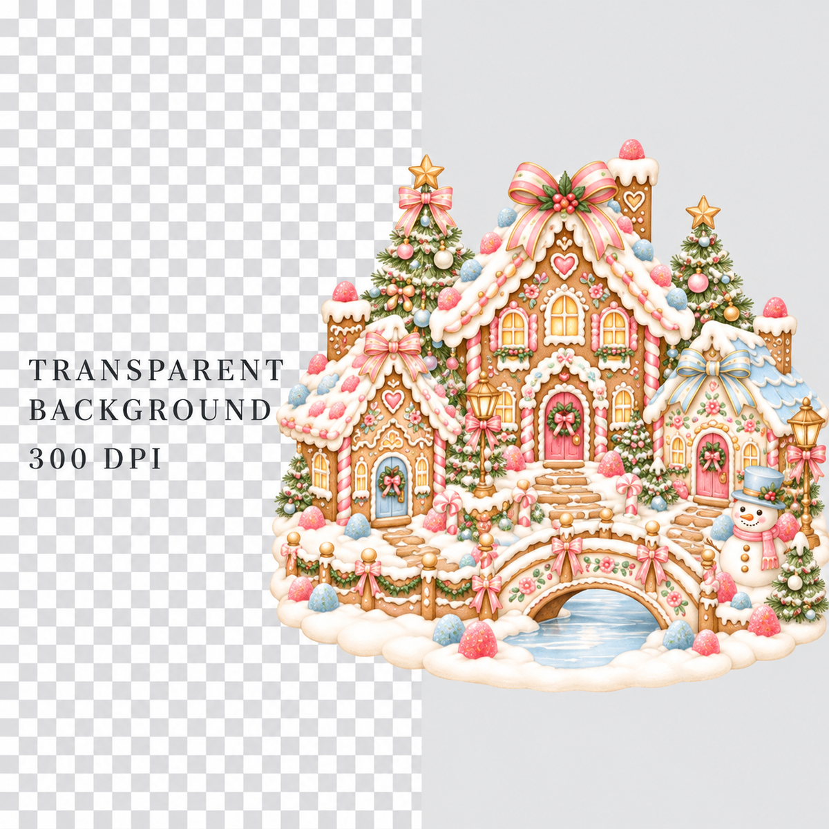 Preppy Christmas Clipart Bundle