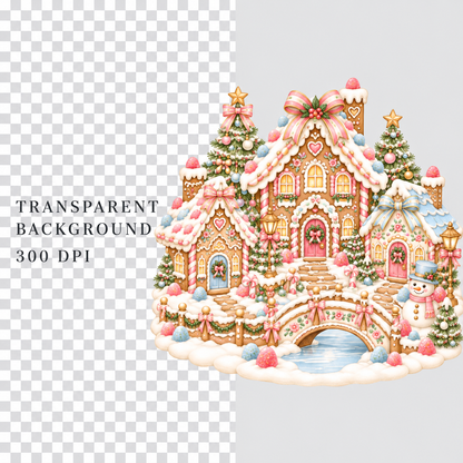 Preppy Christmas Clipart Bundle