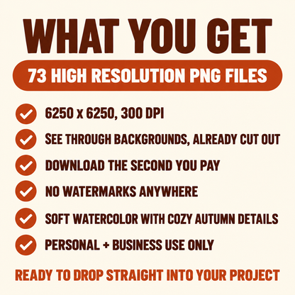 Fall PNG Bundle