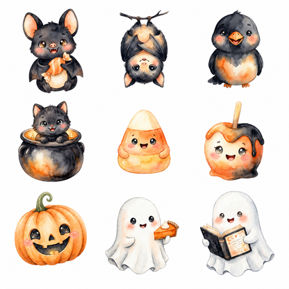 Cute Halloween Clipart Bundle