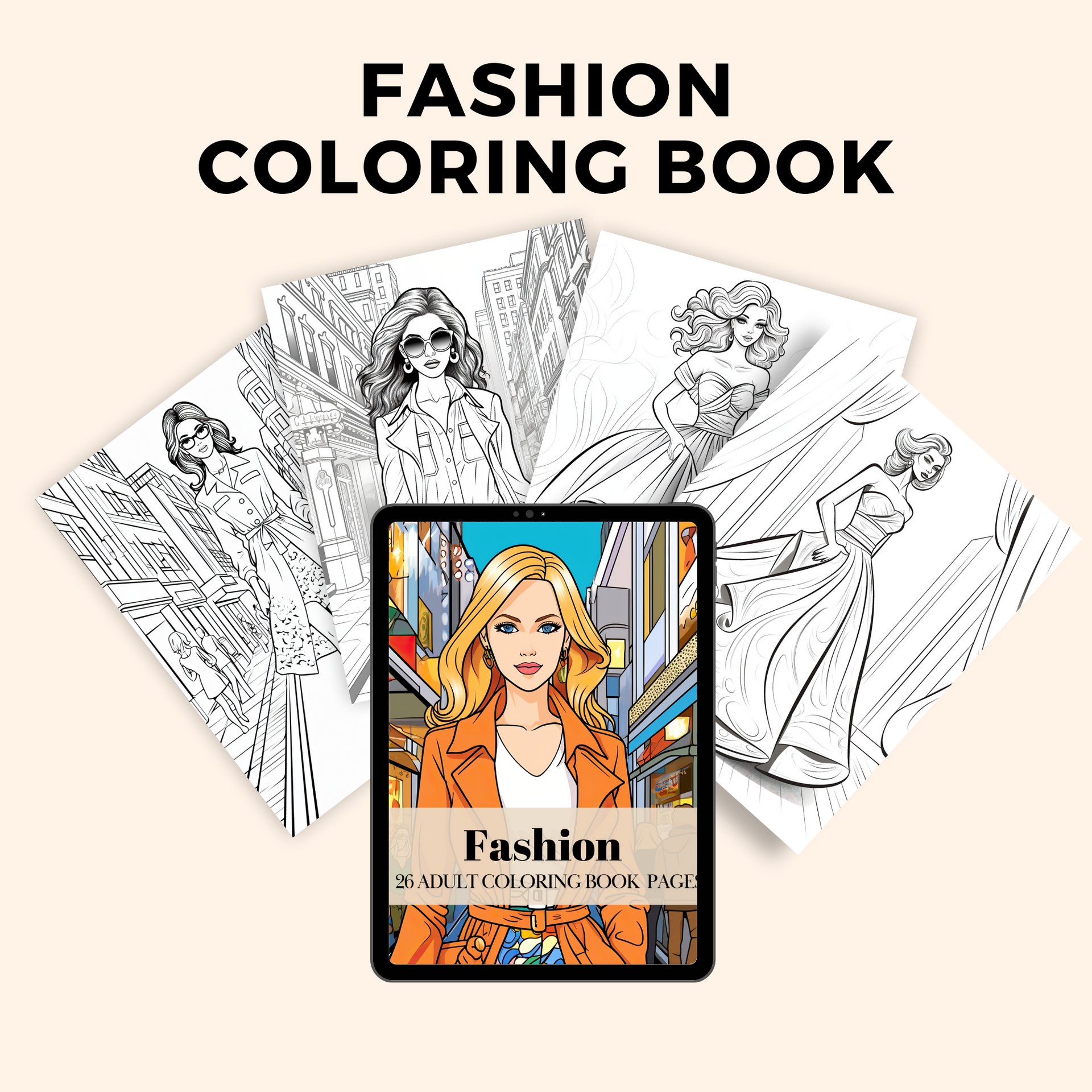 Fashion Coloring Book (PLR) – The BossUp PLR Shop